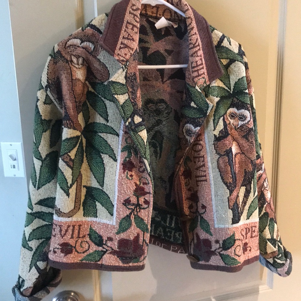 Vintage “no evil monkey” jacket